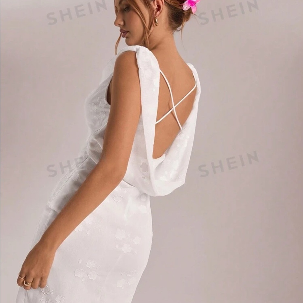 SHEIN White Sleeveless Dress